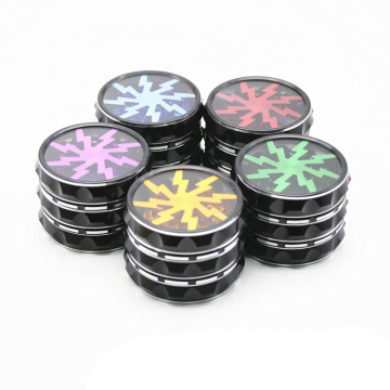 63mm 4 layers audio lightning high quality cylindrical unique shaped Spice Crusher Herb Grinder